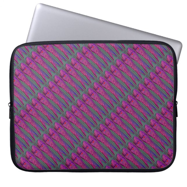 purple fish pattern case (Front)