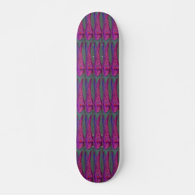 purple fish skateboard (Front)