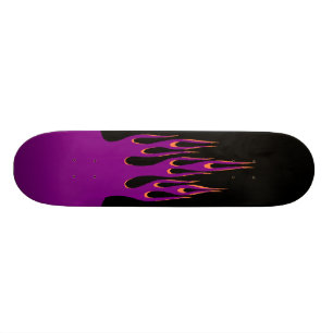 Purple Flame Skateboard