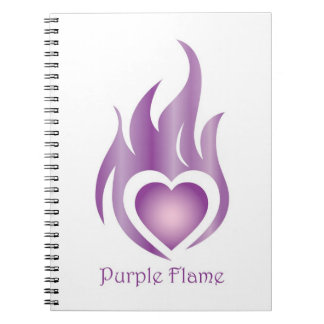 Purple Flame Small Notebook