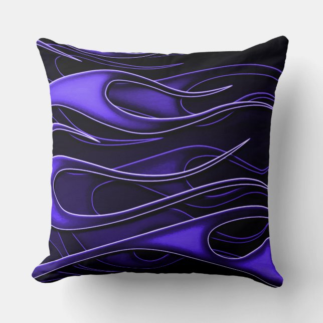 Purple Flames Cushion (Front)