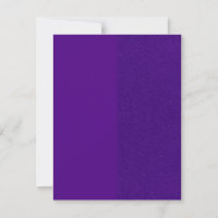 Purple Flat Thank You Card with Glitter Accent