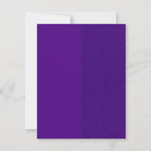 Purple Flat Thank You Card with Glitter Accent