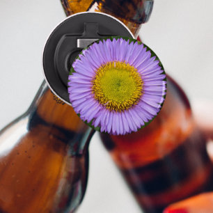 Purple Fleabane Daisy Floral Bottle Opener