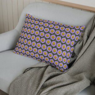 Purple Fleabane Daisy Floral Pattern Pillowcase