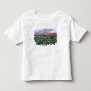 Purple Fleabane (erigeron peregrinus) and Yellow Toddler T-Shirt