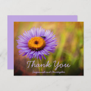 Purple Fleabane Flower and Insect Personalised