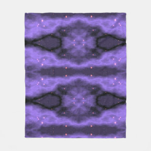 Purple fleece blanket.