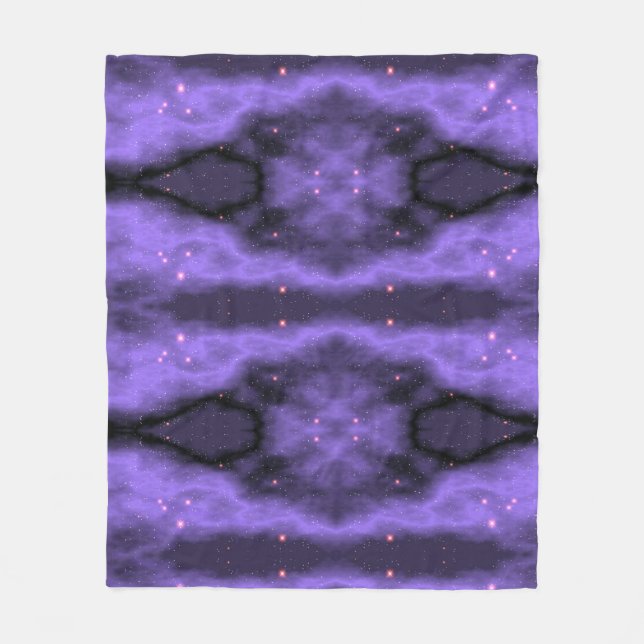 Purple fleece blanket. (Front)