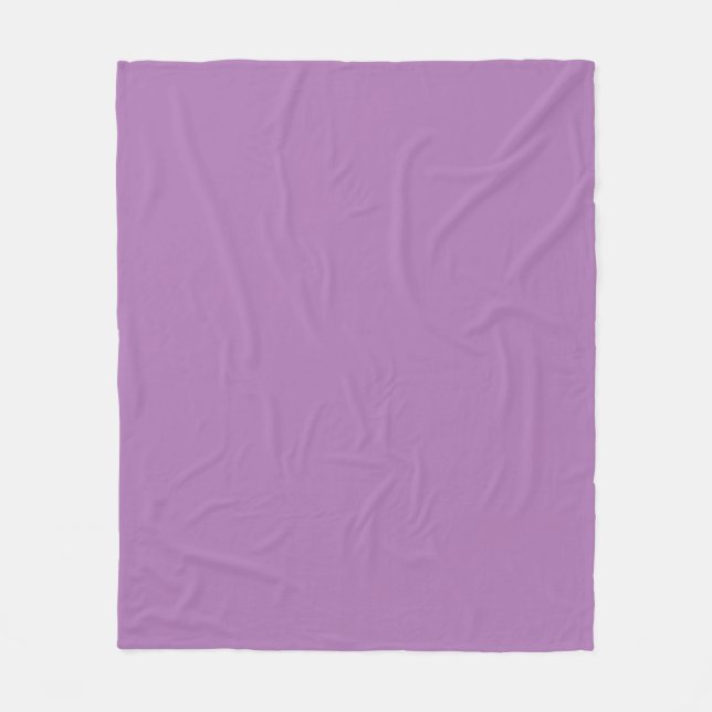 Purple Fleece Blanket Soft Cosy Minimalist Throw (Front)
