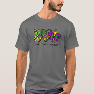 Purple Fleur De Is Lips Funny Mardi Gras Carnival T-Shirt