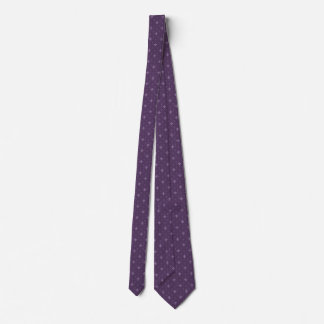 Purple Fleur de Lis Men's Necktie