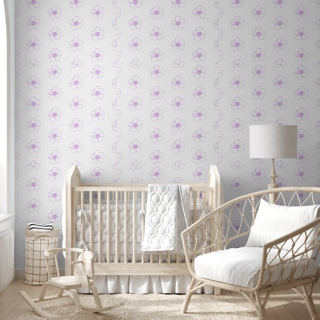 Purple Flora ideal for any Room  Wallpaper (Kids)