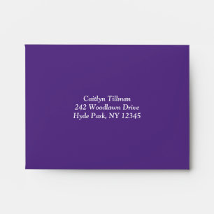 Purple Floral A2 Envelope for RSVP Card