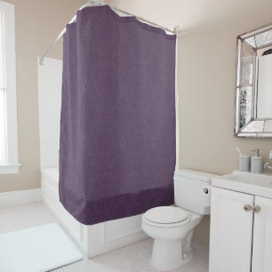 PURPLE FLORAL ABSTRACT ELEGANT PATTERN SHOWER CURTAIN