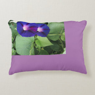 Purple Floral Accent Pillow