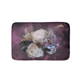 Purple Floral Bath Mat