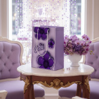 Purple Floral “Be Cool” Gift Bag