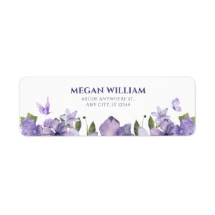 Purple floral bloom butterfly