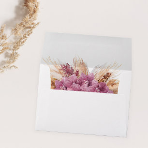 Purple Floral Boho Envelope
