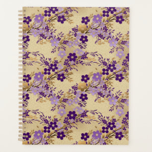 Purple Floral Chiyogami Planner