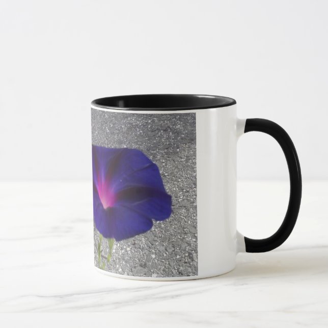 Purple Floral Coffee Mug (Right)