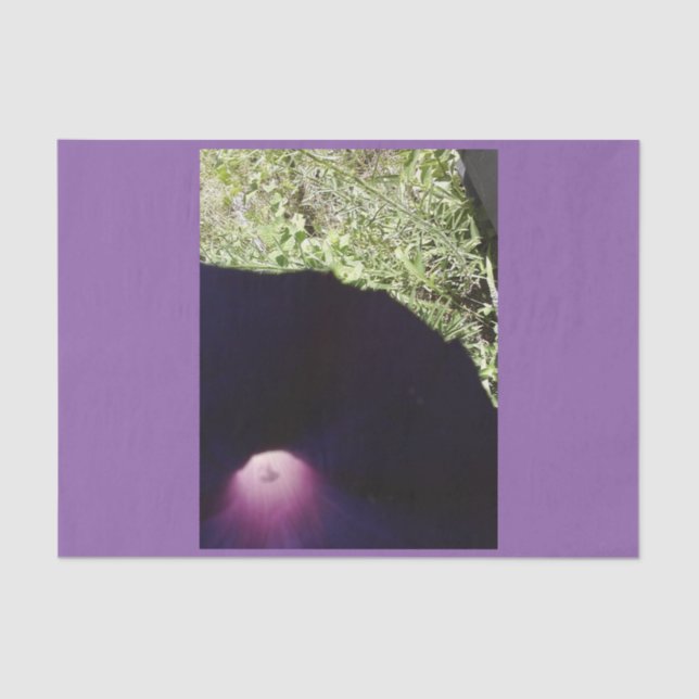 Purple Floral Custom Tissue Paper (Front)