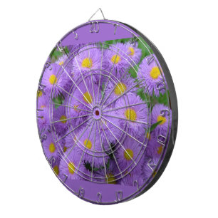 Purple Floral Dartboard