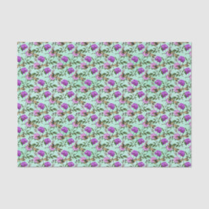 Purple Floral Dragonfly Tissue Paper