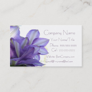 Purple Floral-Elegant Business Card