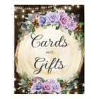 Purple Floral Enchanted Forest Cards & Gifts