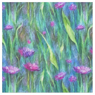 Purple Floral Fabric