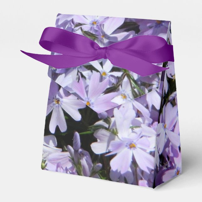 Purple Floral Favour Box (Front Side)