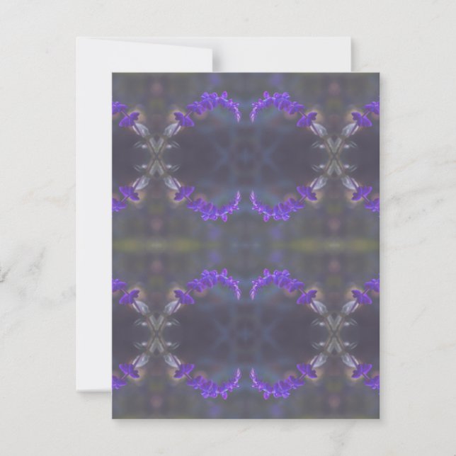 Purple Floral Garden Card (Front)