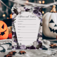 Purple Floral Gothic Advice and Wishes Game