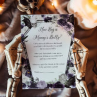 Purple Floral Gothic How Big is Mommys Belly Game