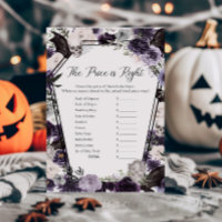 Purple Floral Gothic The Price is Right Game