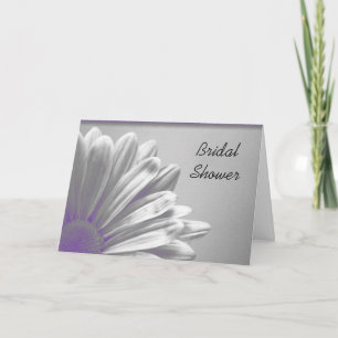 Purple Floral Highlights Bridal Shower Invitation
