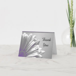 Purple Floral Highlights Bridesmaid Thank You