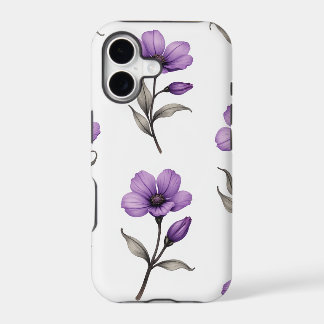 Purple Floral iPhone Case