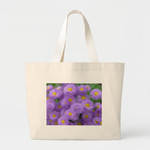 Purple Floral Large Tote Bag