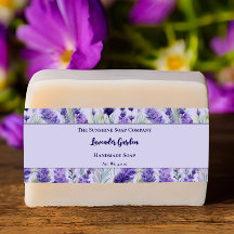 Purple Floral Lavender Garden Soap Belly Band