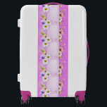 Purple Floral  Luggage<br><div class="desc">Beautiful Floral Wedding Flowers Luggage</div>