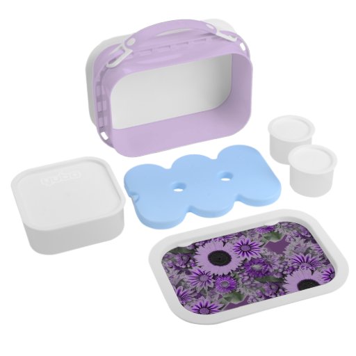 Image of Purple Floral Lunch Box