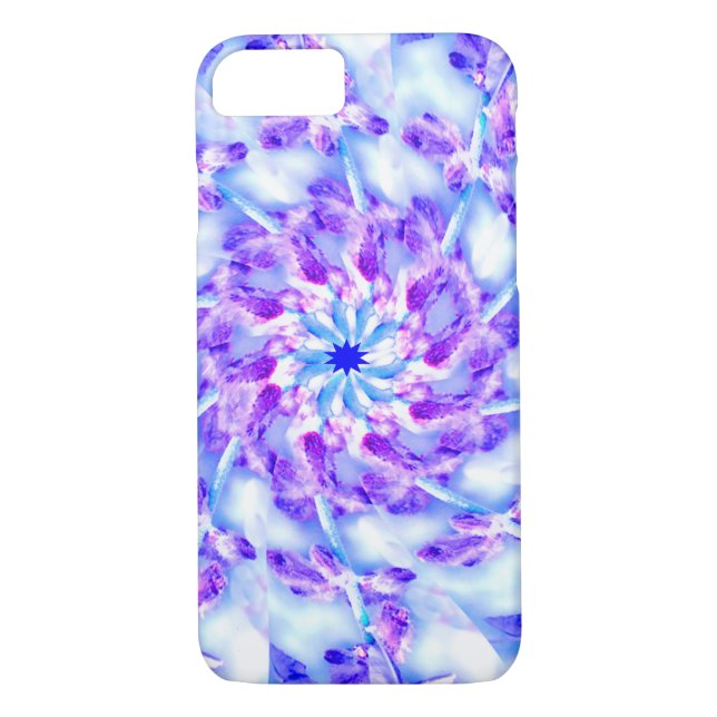Purple Floral Mandala iPhone 8/7 Case (Back)