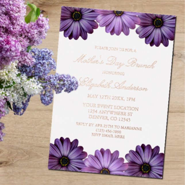 Purple Floral Mother's Day Brunch (Creator Uploaded)