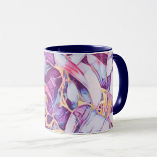 Purple Floral Mug