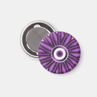Purple Floral Pattern Modern Abstract Flower Desig Magnet