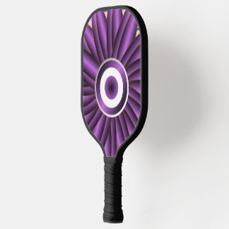 Purple Floral Pattern Modern Abstract Flower Desig Pickleball Paddle