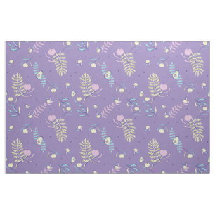Purple Floral Patterned Fabric & Crafting Patterns